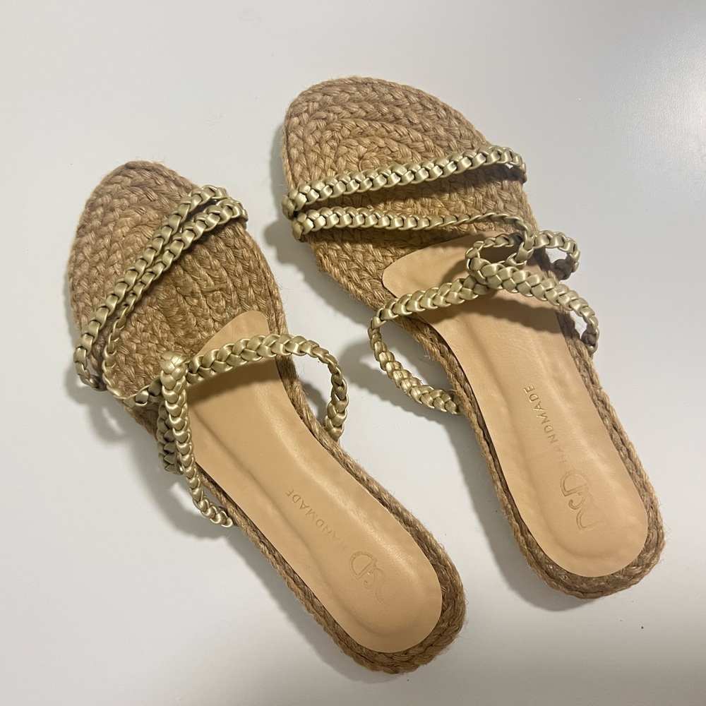 Braided Beige Women's Sandals